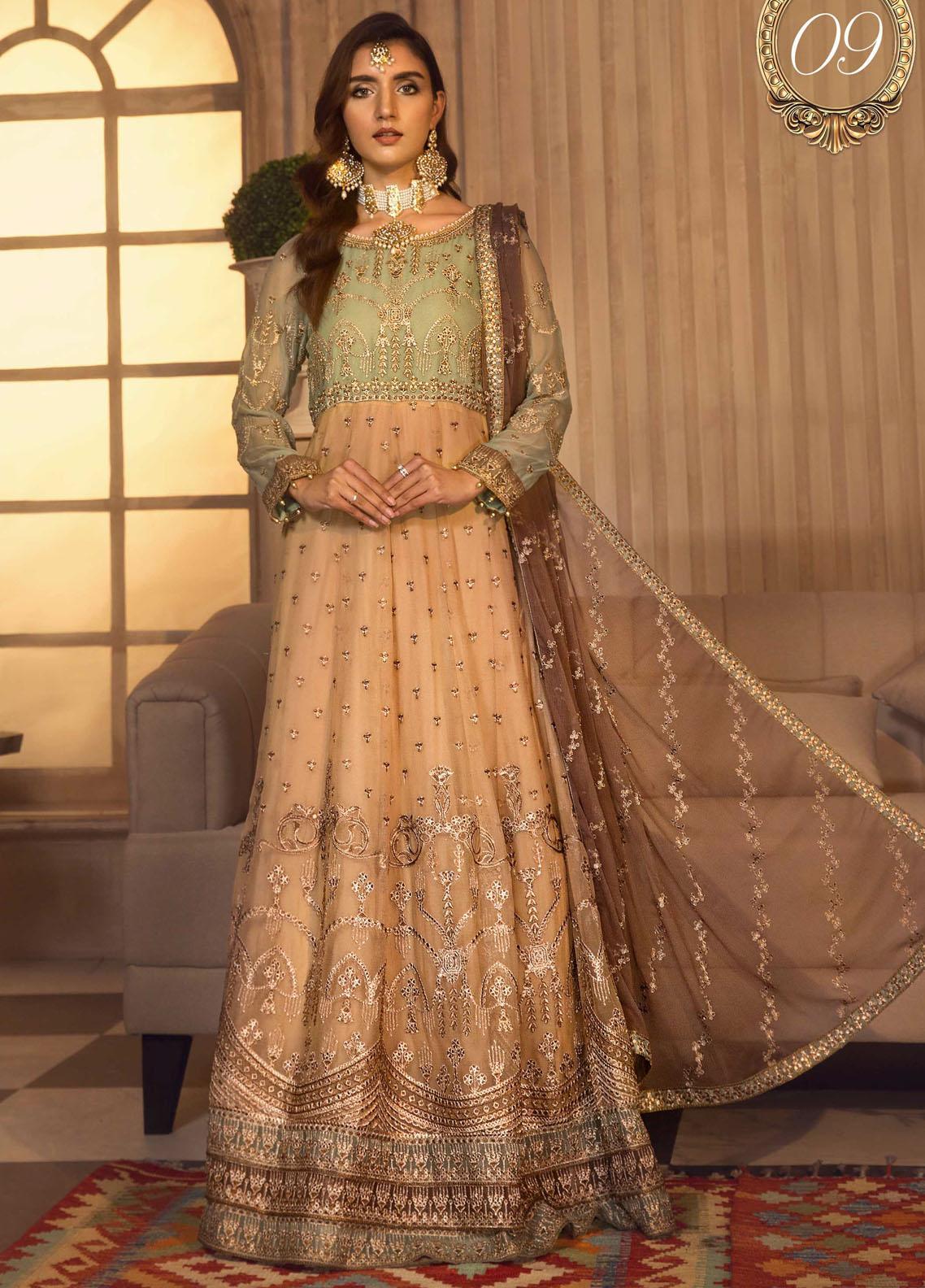 Zarif Embroidered Chiffon Collection 2021 D9 - Apnibazar