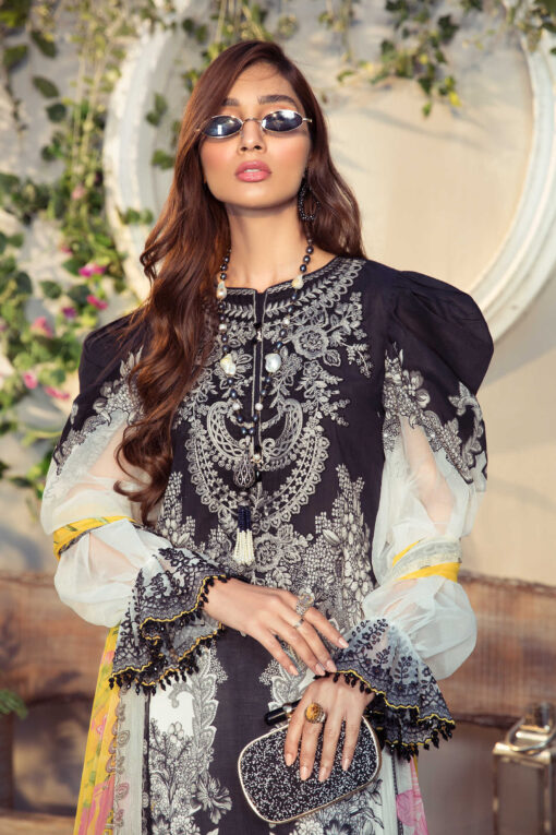 Mprints by Maria B Printed Lawn Unstitched 3 Piece Suit 02 B - Summer Collection