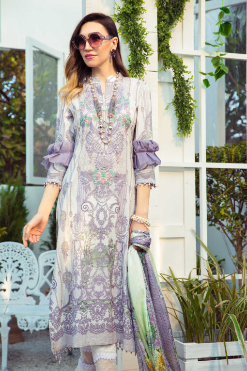 Mprints by Maria B Printed Lawn Unstitched 3 Piece Suit 05 A - Summer Collection