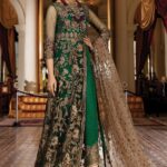 Regence by Imrozia Embroidered Net Unstitched 3 Piece Suit I-124 EMERAUDE - Wedding Collection