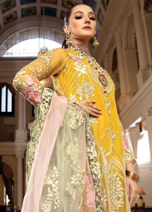Regence by Imrozia Embroidered Organza Unstitched 3 Piece Suit I-125 RAYONNER - Wedding Collection