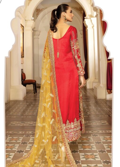 Regence by Imrozia Embroidered Chiffon Unstitched 3 Piece Suit I-129 MELANGER - Wedding Collection