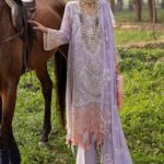 Sana Safinaz Embroidered Net Unstitched 3 Piece Suit 02-B - Summer Collection