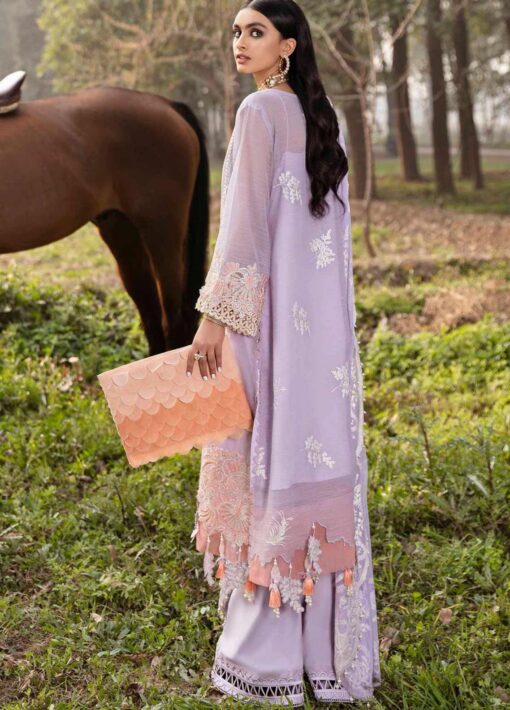 Sana Safinaz Embroidered Net Unstitched 3 Piece Suit 02-B - Summer Collection
