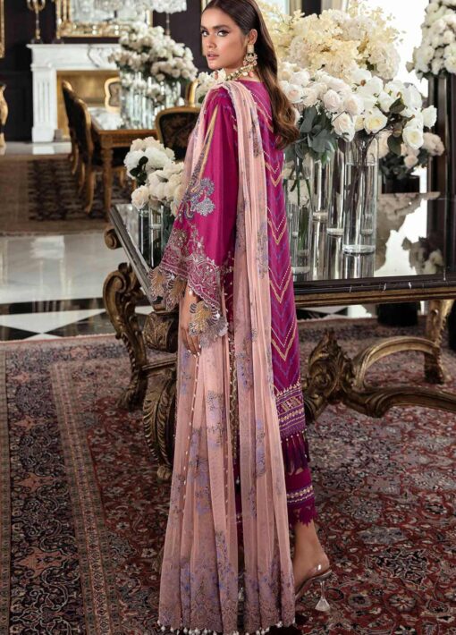 Sana Safinaz Embroidered Dobby Unstitched 3 Piece Suit 04-A - Summer Collection