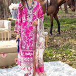 Sana Safinaz Embroidered Slub Lawn Unstitched 3 Piece Suit 05-A - Summer Collection