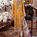 Sana Safinaz Embroidered Slub Lawn Unstitched 3 Piece Suit 05-B - Summer Collection