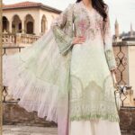 Maria B Embroidered Lawn Unstitched 3 Piece Suit 06 B - Summer Collection