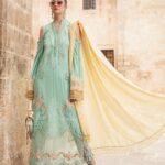 Maria B Embroidered Lawn Unstitched 3 Piece Suit 09 A - Summer Collection