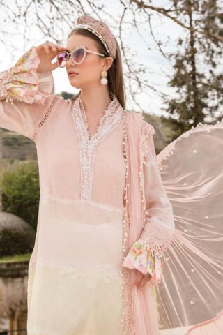 Maria B Embroidered Woven Yarn Unstitched 3 Piece Suit 12 A - Summer Collection