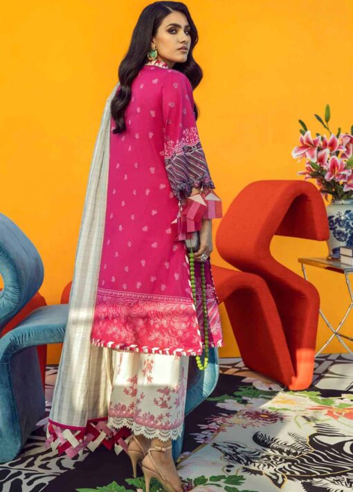 Muzlin by Sana Safinaz Embroidered Lawn Unstitched 3 Piece Suit M211-002A-CI - Summer Collection