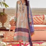 Muzlin by Sana Safinaz Embroidered Lawn Unstitched 2 Piece Suit 14B - Summer Collection