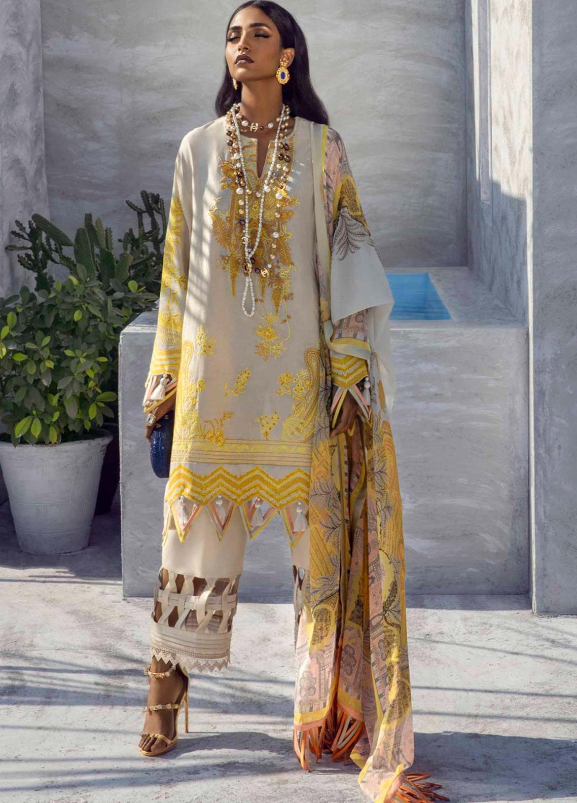 Muzlin by Sana Safinaz Embroidered Lawn Unstitched 3 Piece Suit 15B