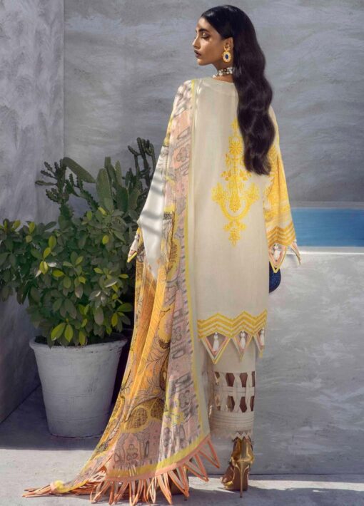 Muzlin by Sana Safinaz Embroidered Lawn Unstitched 3 Piece Suit 15B - Summer Collection