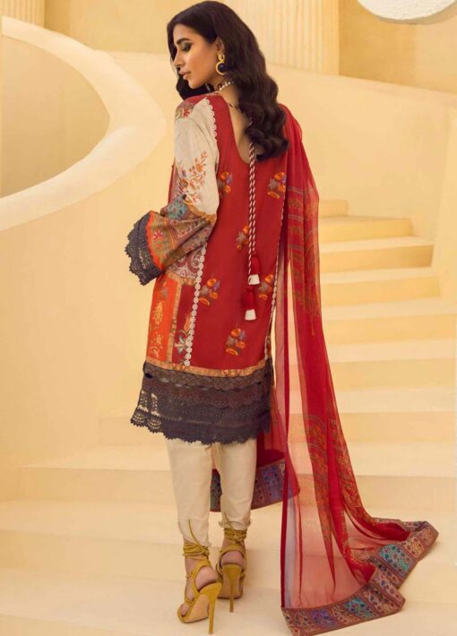 Muzlin by Sana Safinaz Embroidered Lawn Unstitched 2 Piece Suit 18A - Summer Collection