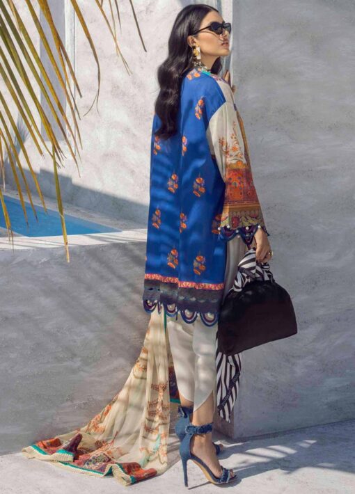 Muzlin by Sana Safinaz Embroidered Lawn Unstitched 2 Piece Suit 18B - Summer Collection