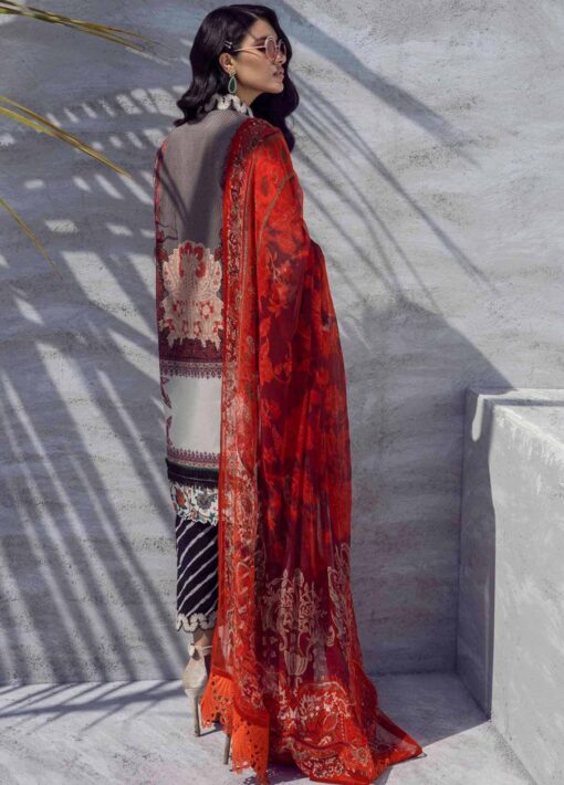 Muzlin by Sana Safinaz Embroidered Lawn Unstitched 3 Piece Suit 20A - Summer Collection
