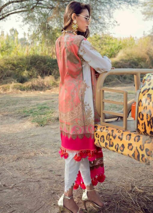 Muzlin by Sana Safinaz Embroidered Lawn Unstitched 2 Piece Suit 22B - Summer Collection