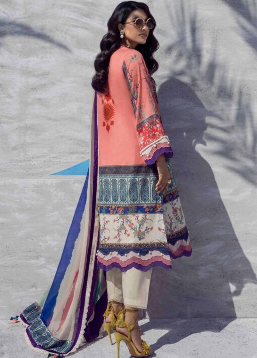 Muzlin by Sana Safinaz Embroidered Lawn Unstitched 3 Piece Suit 24B - Summer Collection