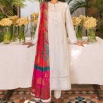 Zaha by Khadijah Shah Embroidered Lawn Unstitched 3 Piece Suit 03-A - Summer Collection