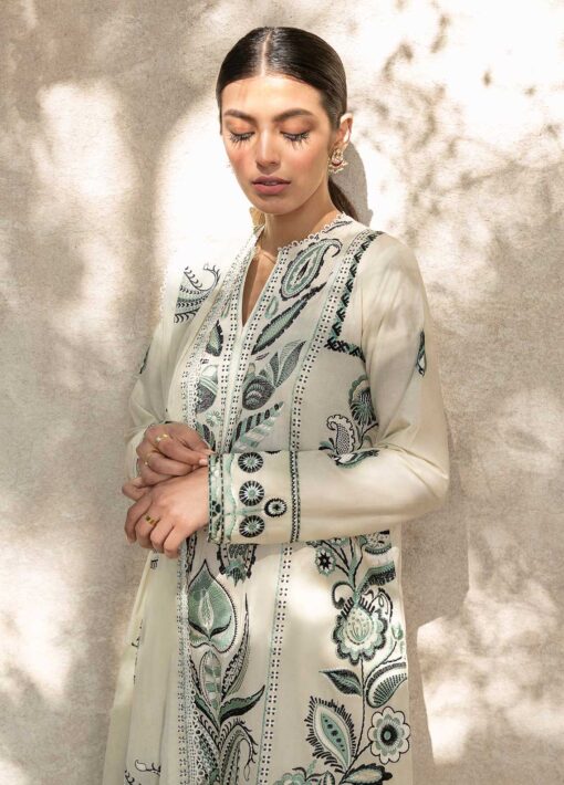 Zaha by Khadijah Shah Embroidered Lawn Unstitched 3 Piece Suit 06-B - Summer Collection