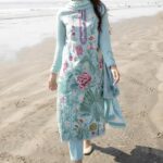 Zaha by Khadijah Shah Embroidered Lawn Unstitched 3 Piece Suit 09-A - Summer Collection