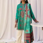 Zaha by Khadijah Shah Embroidered Lawn Unstitched 3 Piece Suit 10-B - Summer Collection