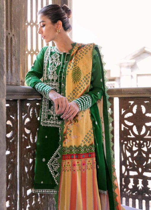 Zaha by Khadijah Shah Embroidered Lawn Unstitched 3 Piece Suit 11-B - Summer Collection