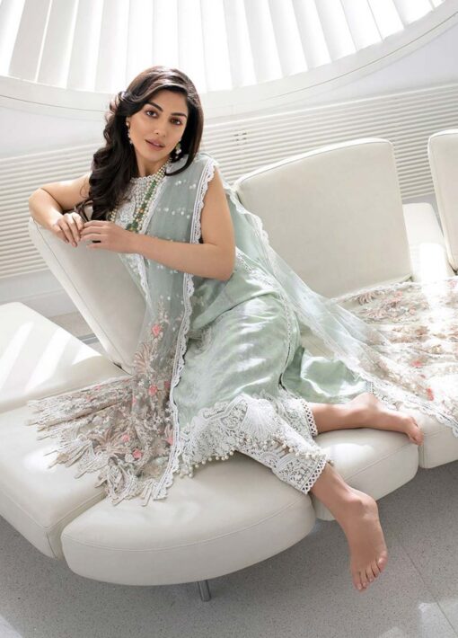 Sobia Nazir Embroidered Luxury Jacquard Unstitched 3 Piece Suit 14B - Summer Collection
