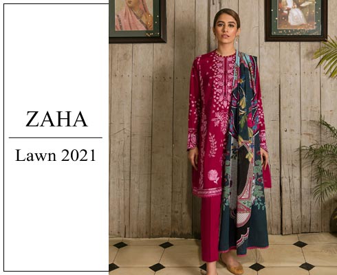 Zaha Eid Lawn Collection 2021
