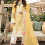 Crimson by Saira Shakira Embroidered Lawn Unstitched 3 Piece Suit 6B AMBER - Luxury Collection