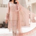 Maria B Embroidered Eid Jacquard Unstitched 3 Piece Suit D-06 - Festive Collection