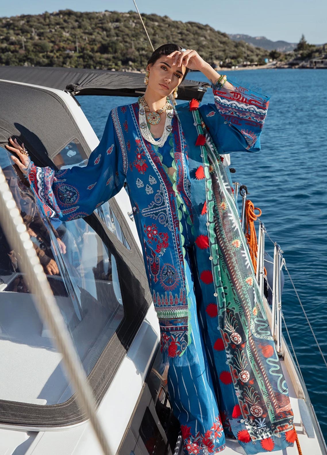 Reine by Republic Womenswear Unstitched Embroidered Luxury Lawn 3 Piece Suit RW26UTL D-07A - Eid Collection main image 0