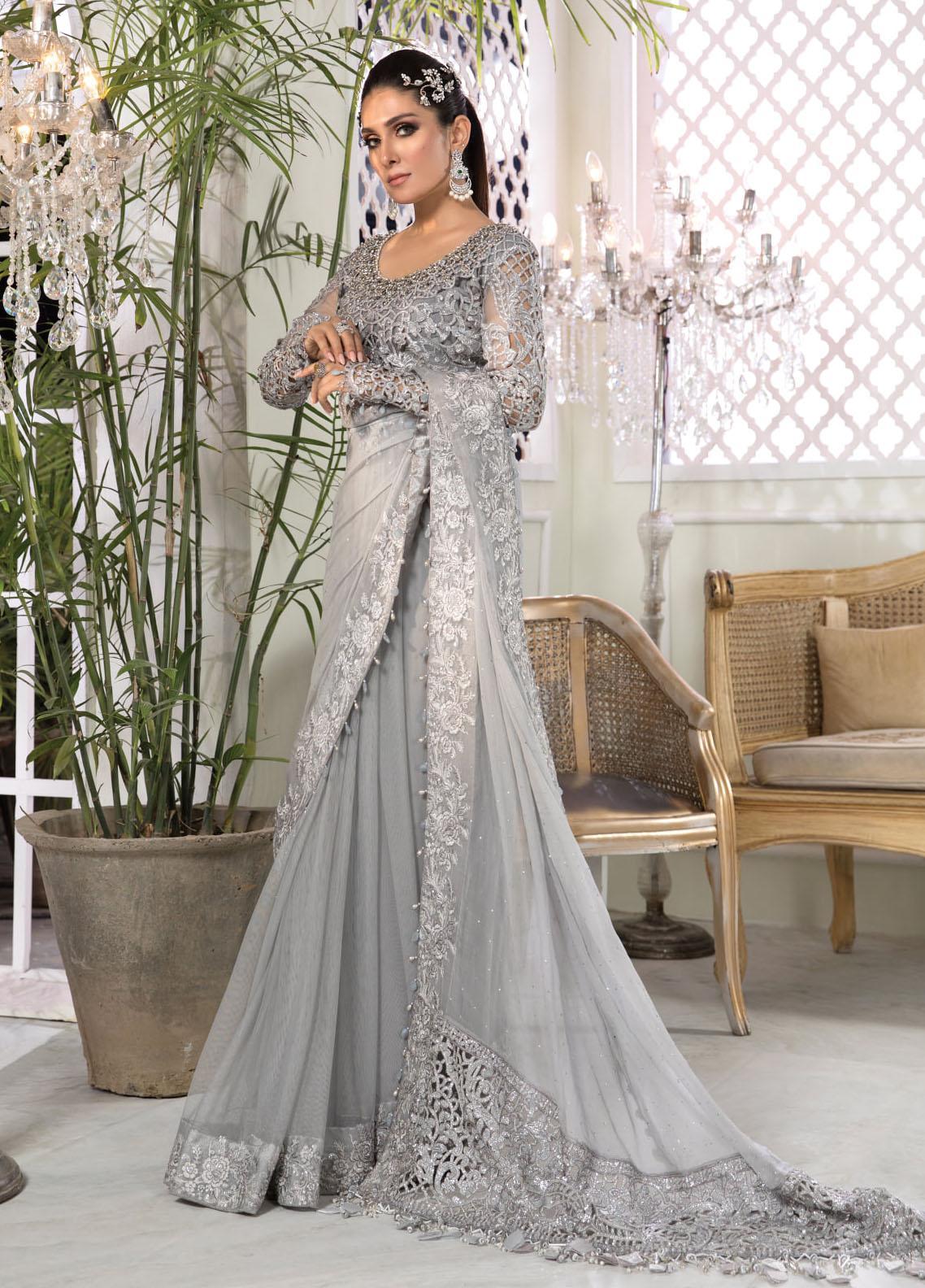 maria b formal dresses 2021 EL-21-03-Maroonm - Maria b Eid collection 2021 main image 0