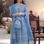 Mushq Chikankari Cotton Net Unstitched 3 Piece Suit 2021 09 SAHAR - Festive Collection