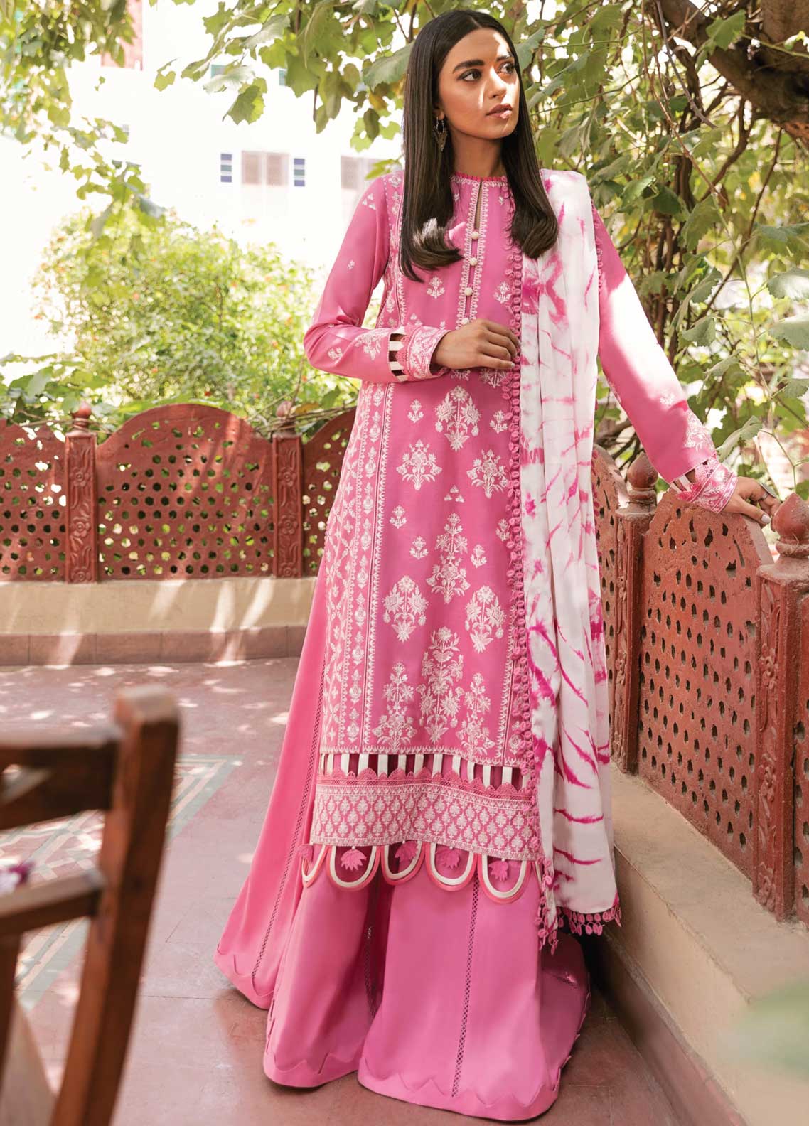 Zaha Festive Embroidered Lawn Suit Unstitched 3 Piece 2021 07 ANADIA - Festive Collection