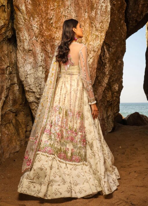Alif by AJR Couture Embroidered Chiffon Unstitched 3 Piece Suit 03 - Wedding Collection