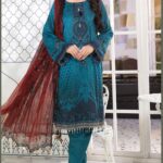Mprints by Maria B Printed Lawn Unstitched 3 Piece Suit 2021 1101 B - Summer Collection
