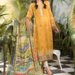 Mprints by Maria B Printed Lawn Unstitched 3 Piece Suit 2021 1104 A - Summer Collection