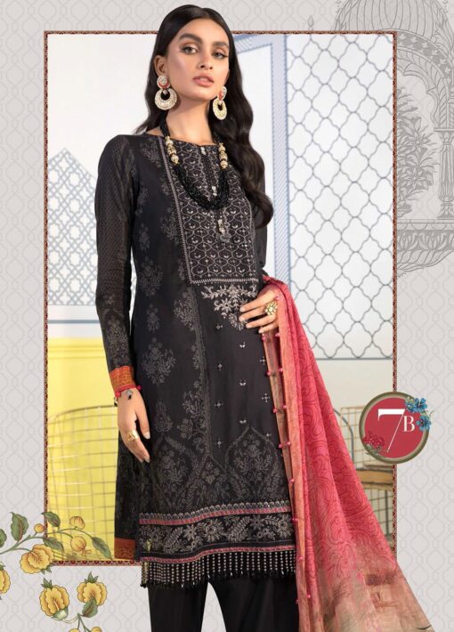 Mprints by Maria B Printed Lawn Unstitched 3 Piece Suit 2021 1107 B - Summer Collection