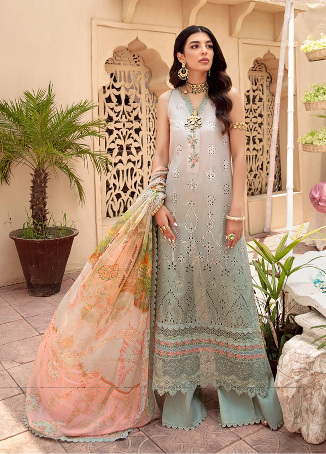 Noor by Saadia Asad Embroidered Lawn Suits Unstitched 3 Piece SA21-N2 03 - Summer Collection main image 1