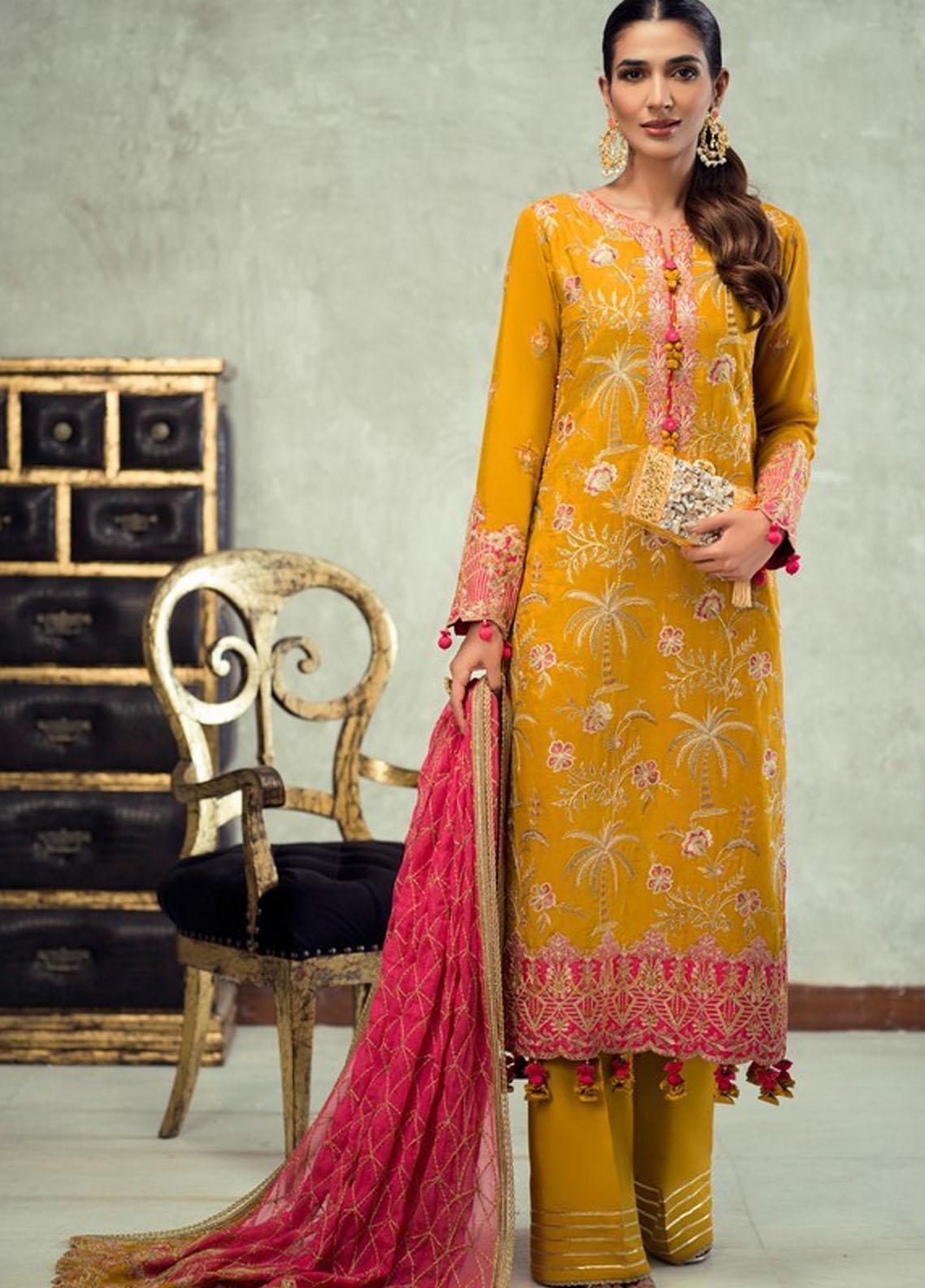 Asim Jofa Embroidered Raw Silk Suit Unstitched 3 Piece 2021 19 - Festive Collection