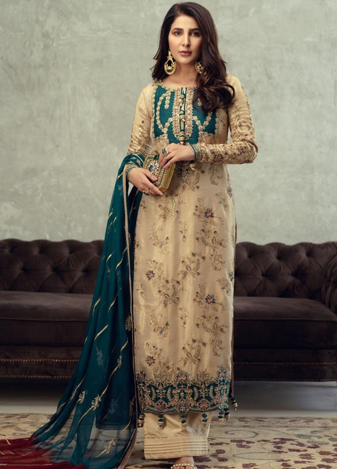 Asim Jofa Embroidered Masoori Suit Unstitched 3 Piece 2021 22 - Festive Collection