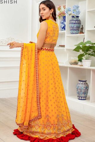 Dastoor by Zarif Embroidered Chiffon Suit Unstitched 3 Piece 07 - Luxury Collection