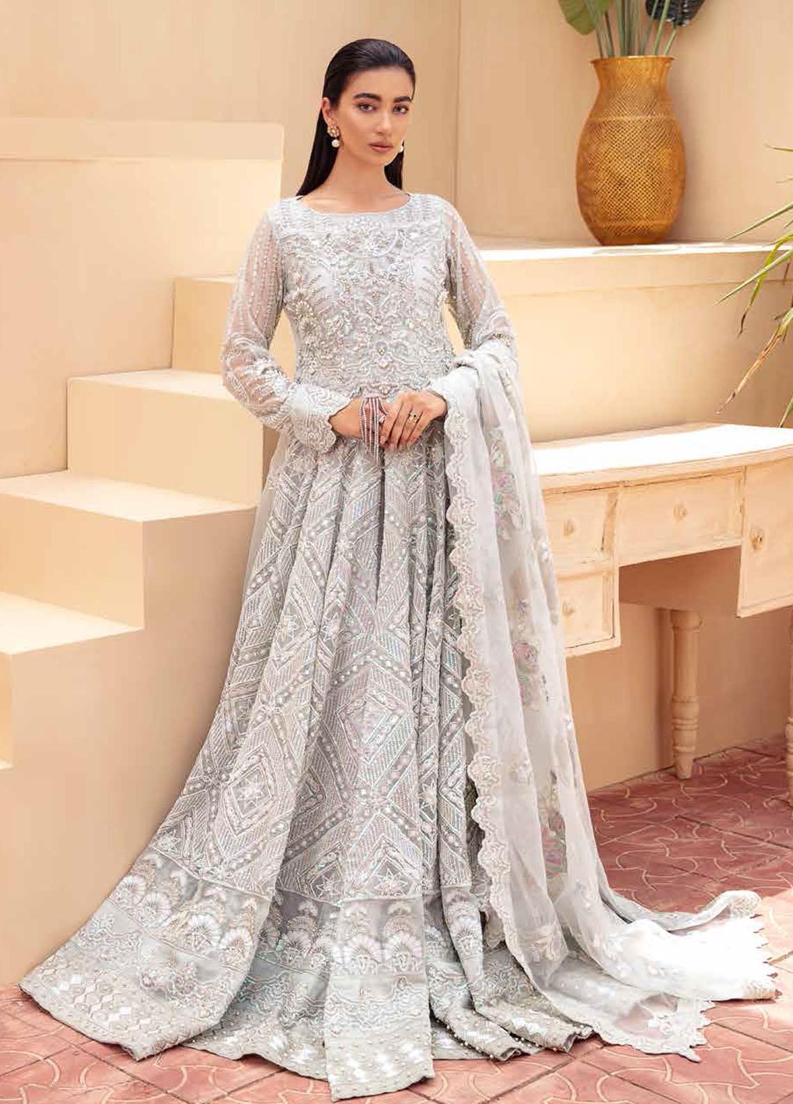 Freesia By Maryum N Maria Embroidered Chiffon Suit Unstitched 3 Piece 02 - Wedding Collection