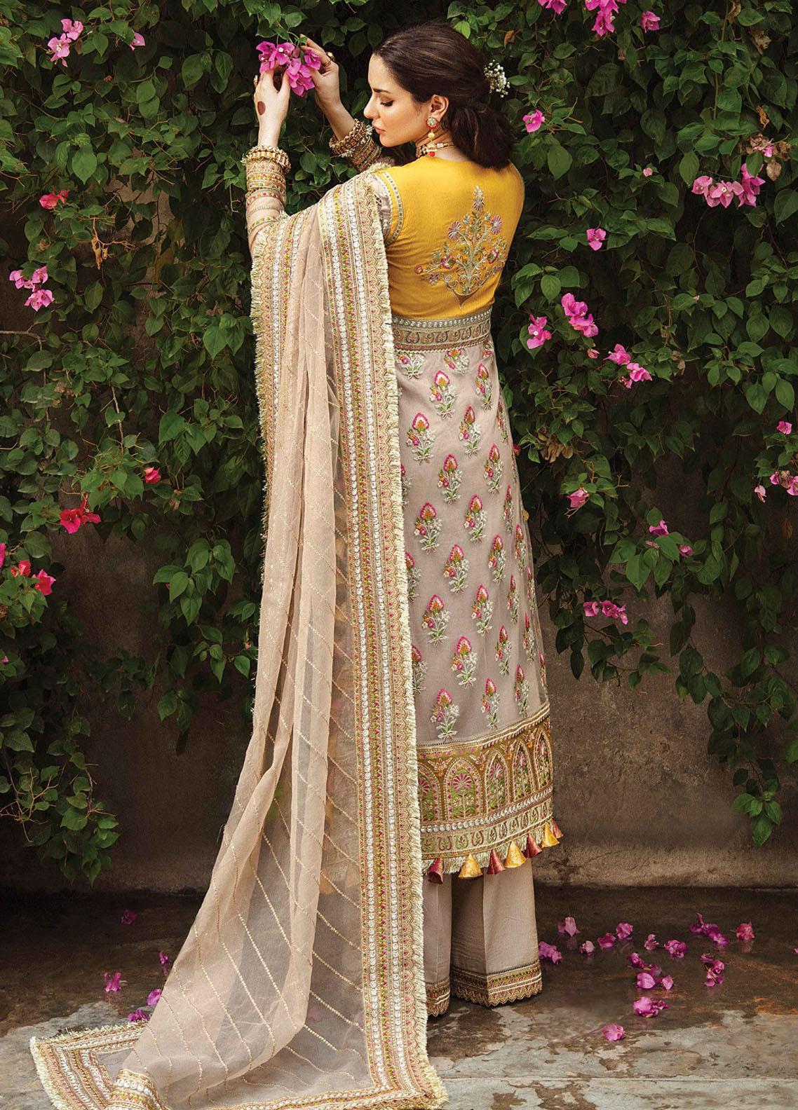 Shehnai by Zarif Embroidered Net Suit Unstitched 3 Piece ZR25UF ZS-06 Dooriya - Formals Collection