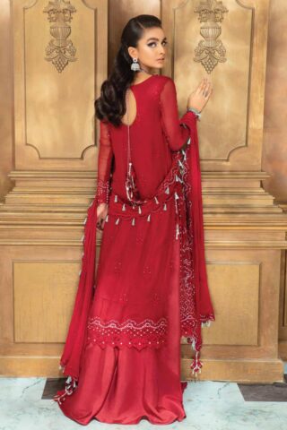 Roheenaz Embroidered Chiffon Suit Unstitched 3 Piece 06 - Luxury Collection