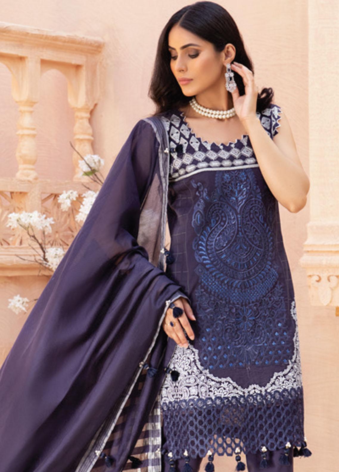 Festive Hues By Al Zohaib Embroidered Lawn Suit Unstitched 3 Piece 02 - Summer Collection