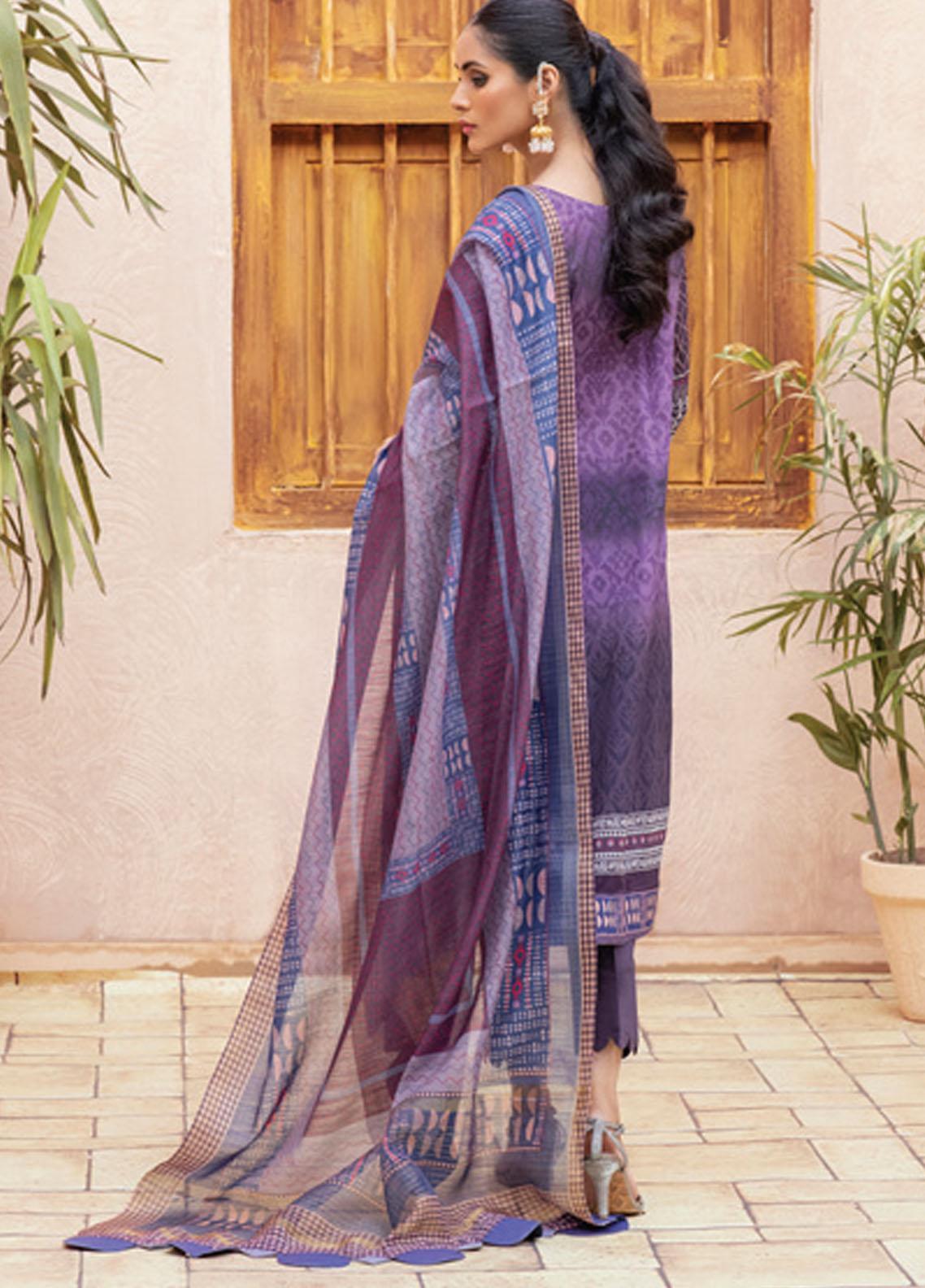 Festive Hues By Al Zohaib Embroidered Lawn Suit Unstitched 3 Piece 13 - Summer Collection