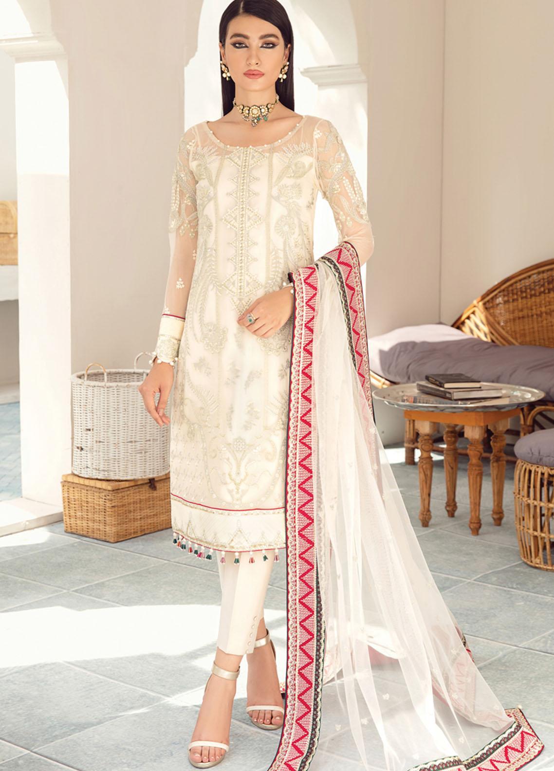 Gulaal Embroidered Chiffon Suit Unstitched 3 Piece 07 Shirin - Wedding Collection